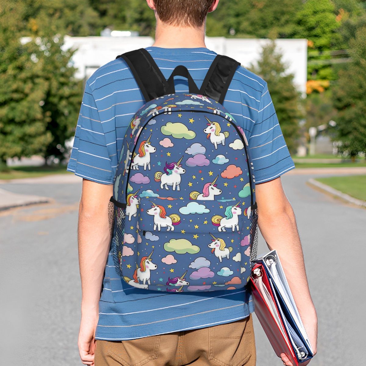 Interior Design Illustrated - Mochila con diseño de unicornio de