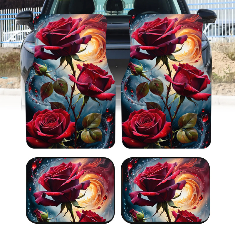 Interior Design Type - 4 alfombrillas para coche con diseño