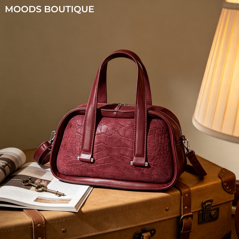 Interior Design Texture - Bolso de Mano Mini Boston con
