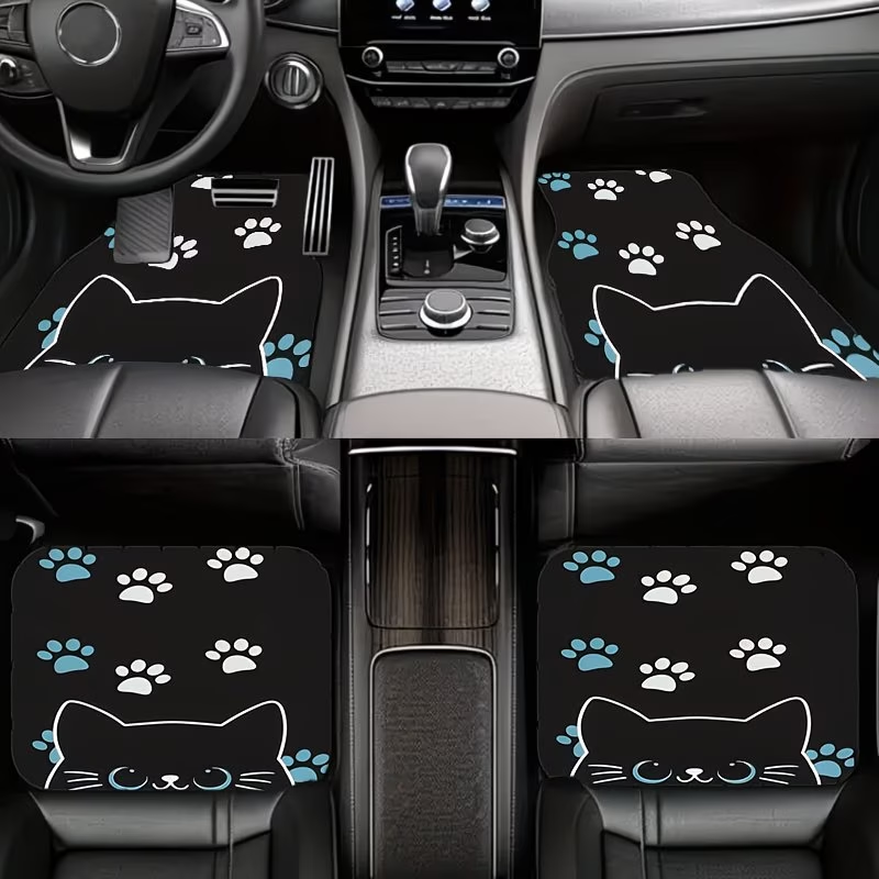 Interior Design Experience - Juego de 4 alfombrillas para coche