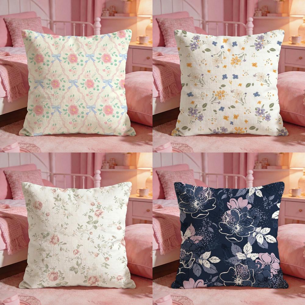 Interior Design Illustrated - Art-Art Petal IllustrationS Funda de cojín,