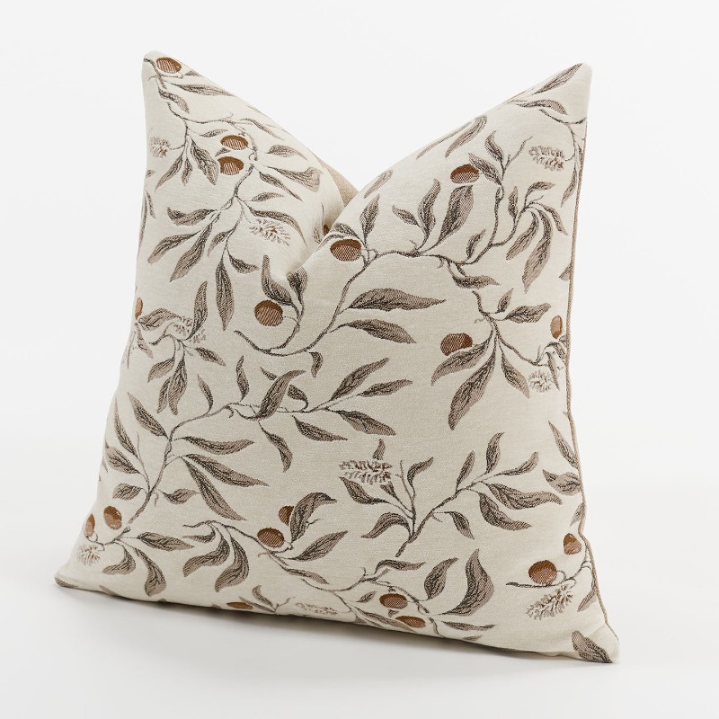 Textured Throw Natural - Funda de Almohada de Chenilla Crema