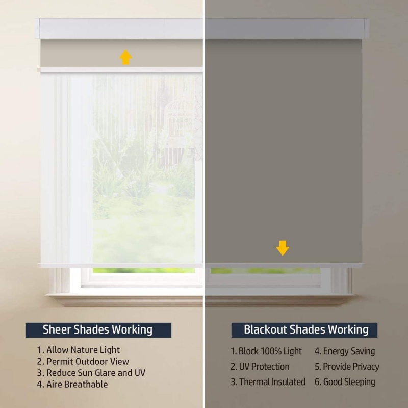 Persiana enrollable doble inal - Linen Roller Blind reseña y precio