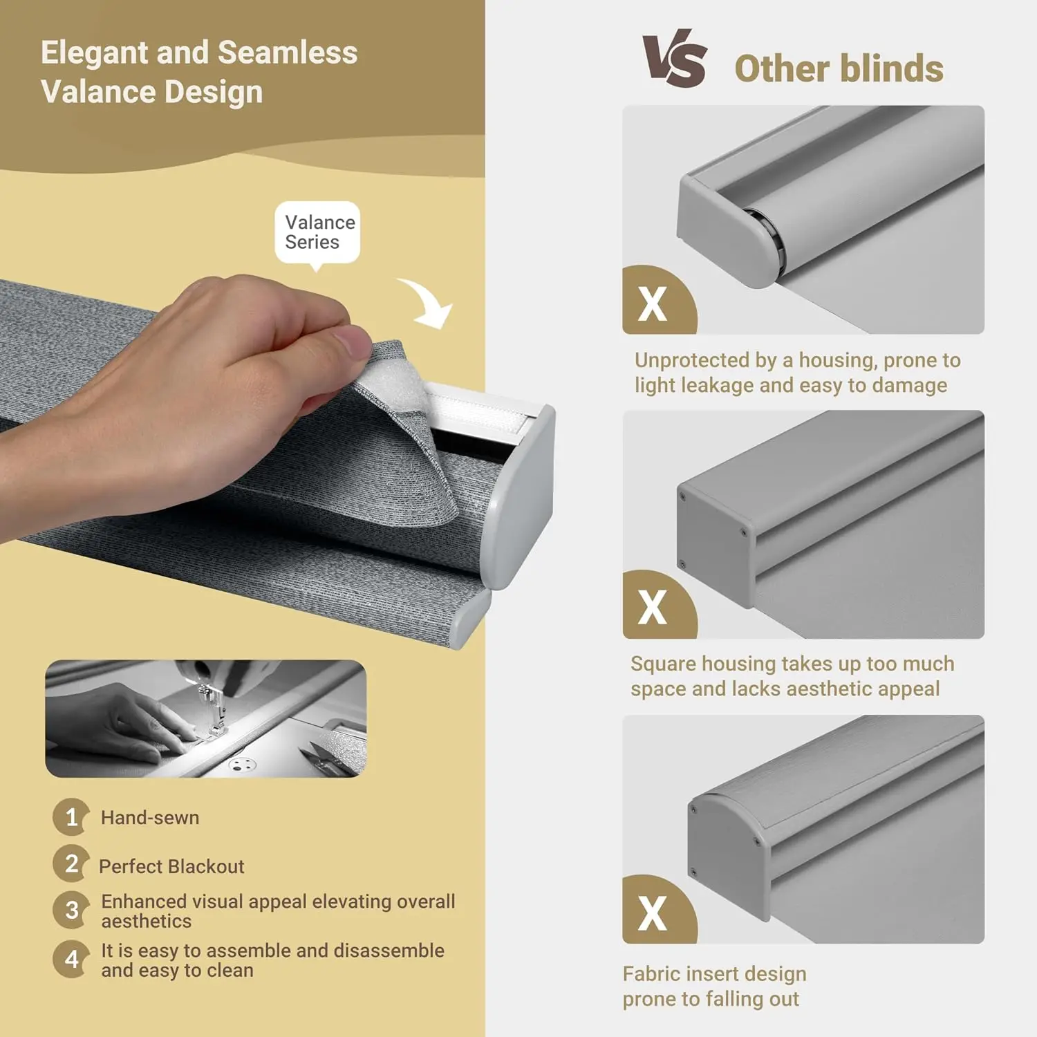 Persianas enrollables de filtr - Linen Roller Blind reseña y precio