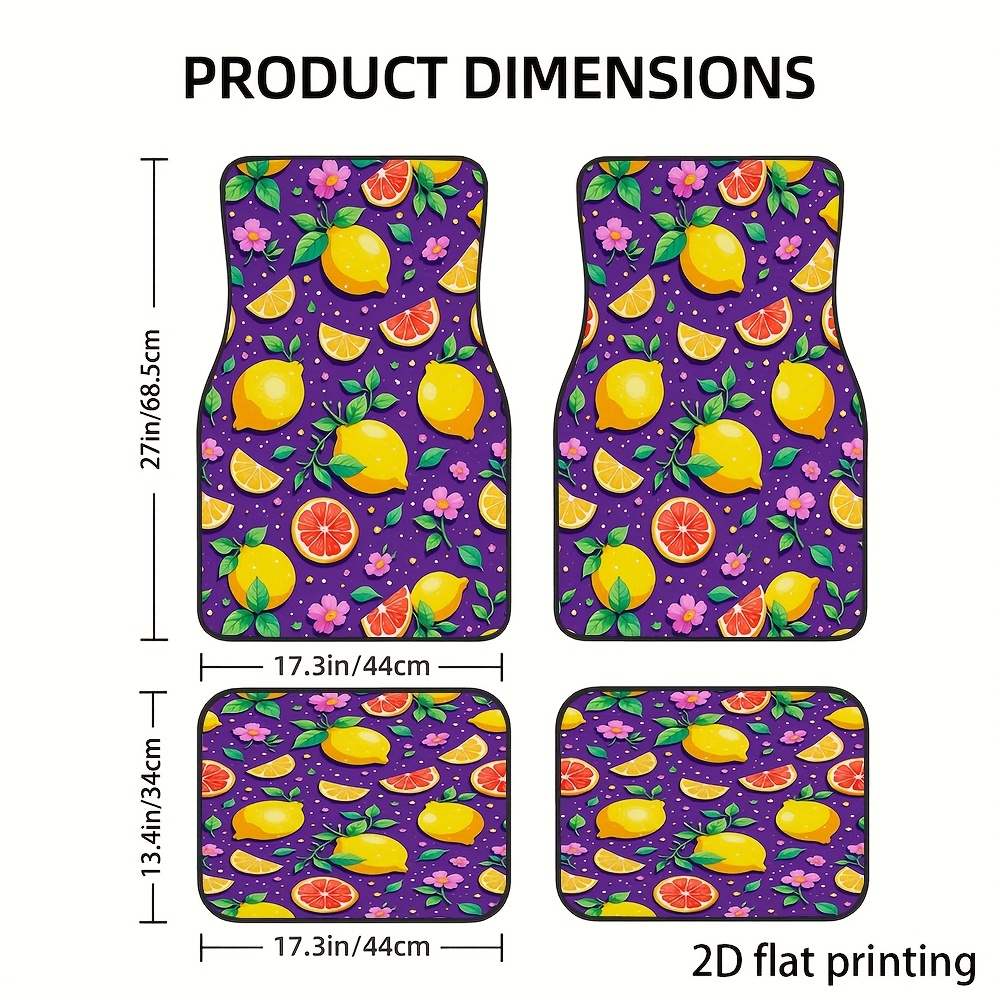 4 alfombrillas para coche, dis - Interior Design Illustrated reseña y precio