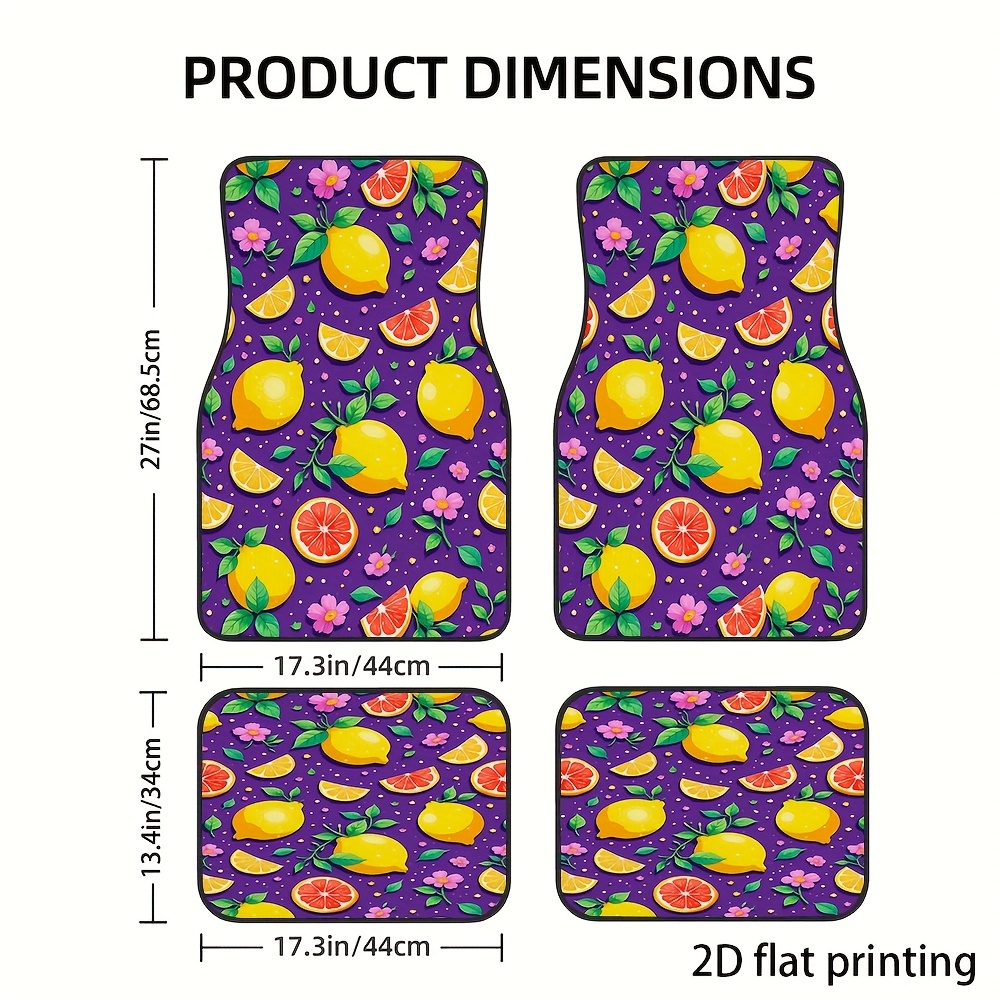4 alfombrillas para coche, dis - Interior Design Illustrated reseña y precio