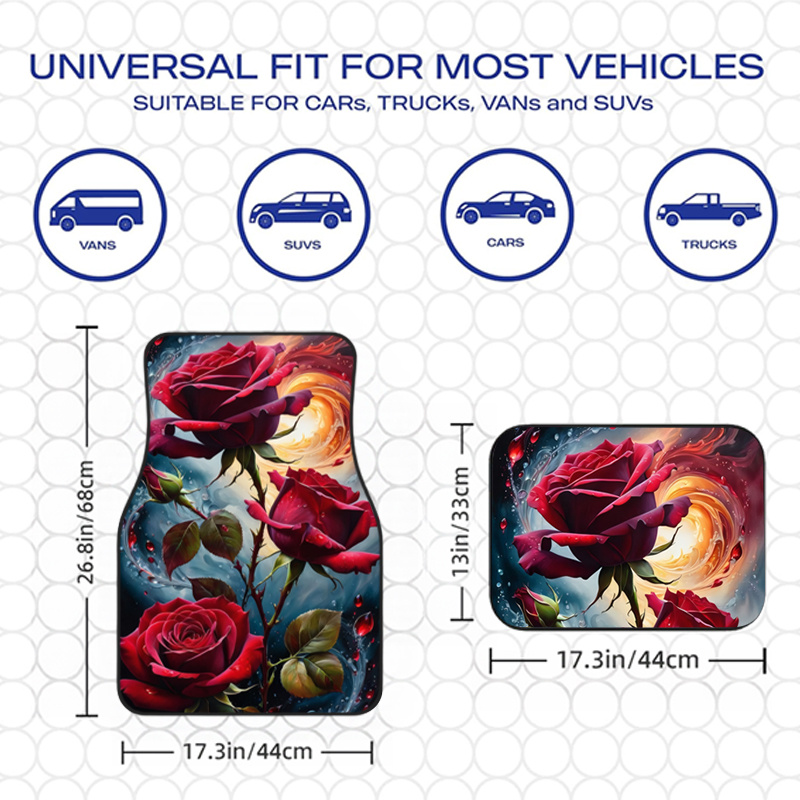 4 alfombrillas para coche con  - Interior Design Type reseña y precio