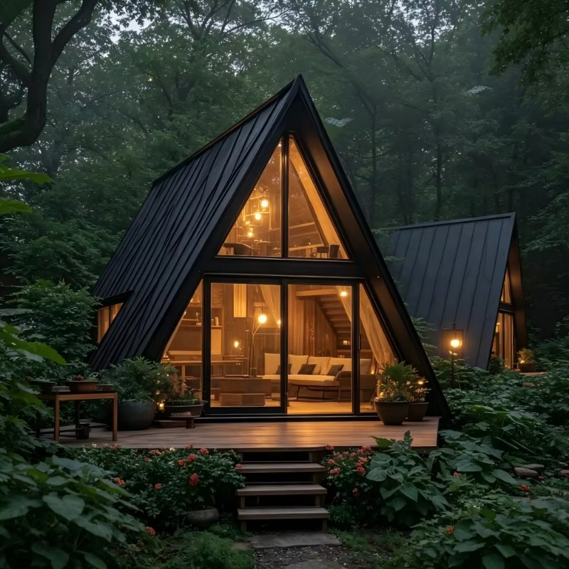 Cabaña Vacacional Triangular P - Engineering And Interior Design reseña y precio
