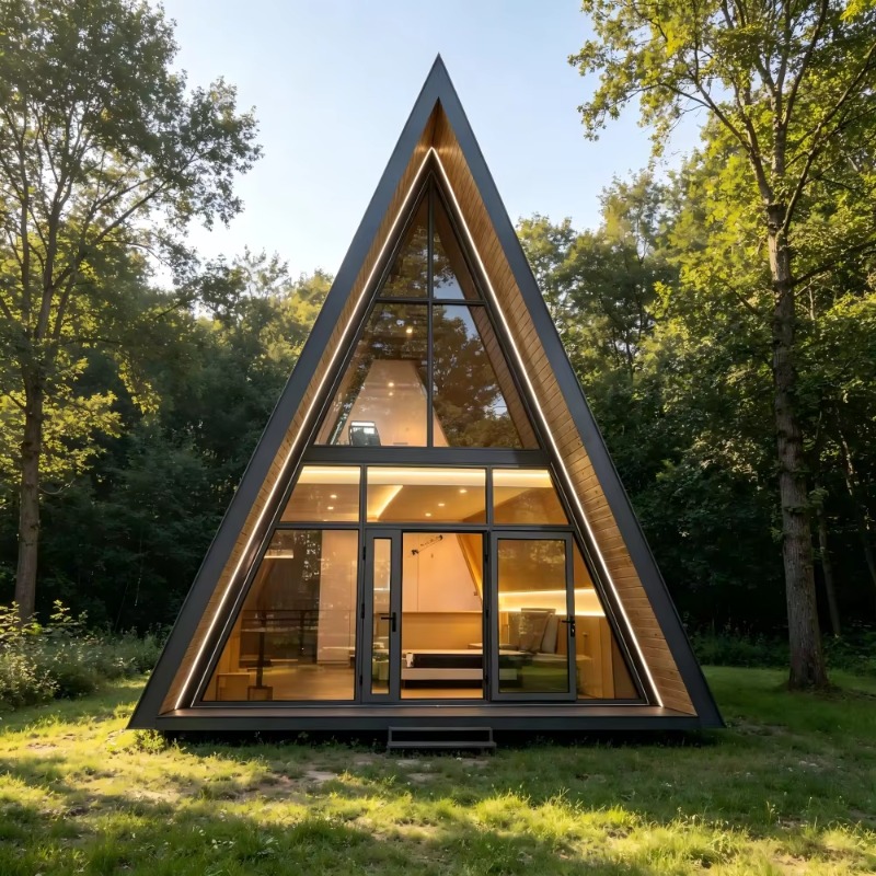 Cabaña Vacacional Triangular P - Engineering And Interior Design reseña y precio