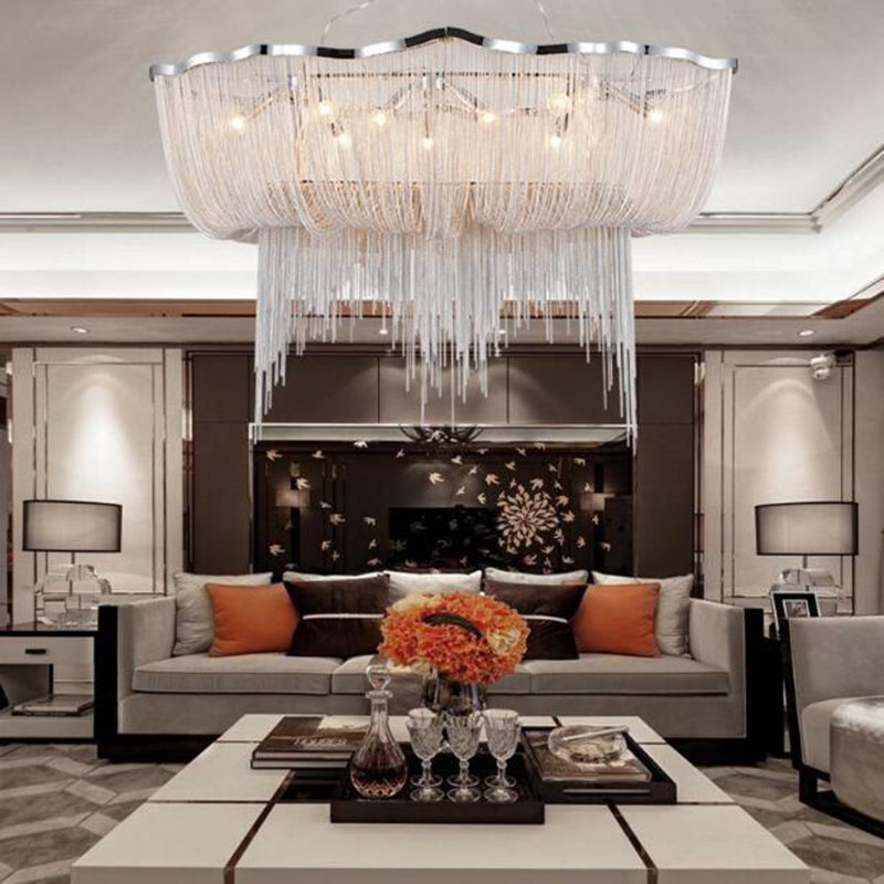 Candelabro de cadena de alumin - Engineering And Interior Design reseña y precio