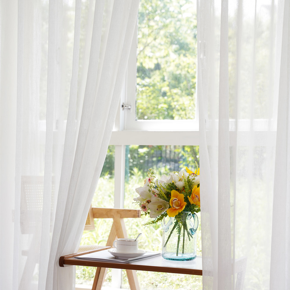 S Folds-cortinas transparentes - Linen Roller Blind reseña y precio