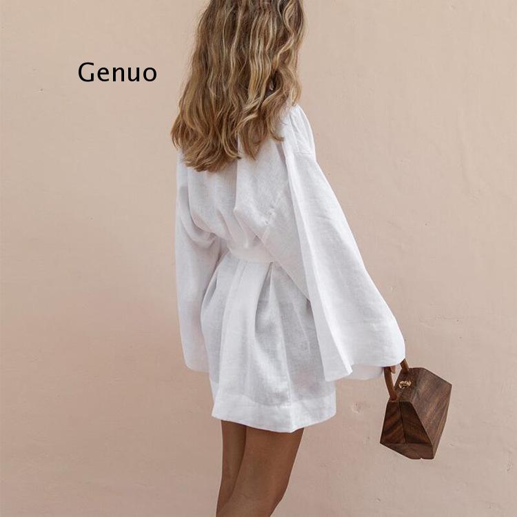 Vestido corto de lino y algodó - Linen Roller Blind reseña y precio