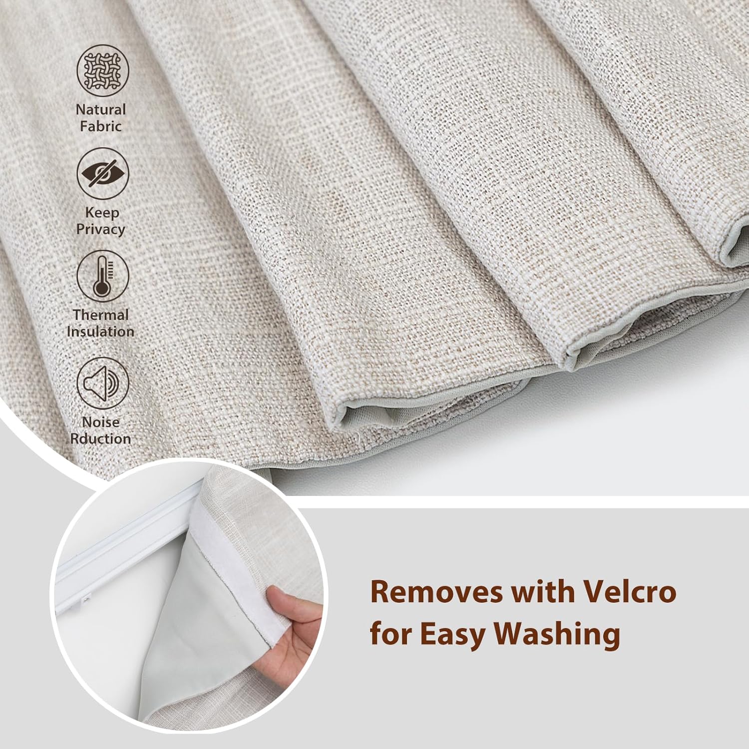 Persianas romanas de control d - Linen Roller Blind reseña y precio