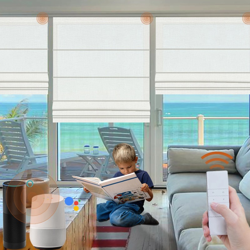 Persianas enrollables inalámbr - Linen Roller Blind reseña y precio