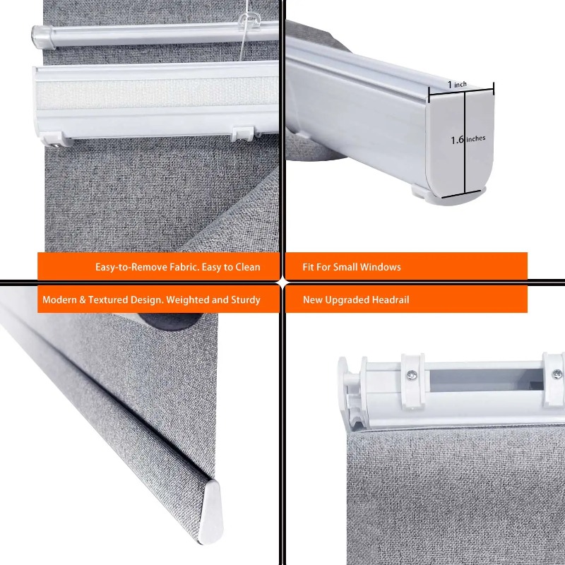 Persianas enrollables inalámbr - Linen Roller Blind reseña y precio